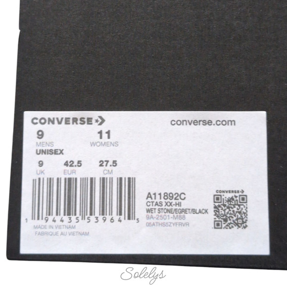 Converse XXHI Triple Buckle Strap Wet Stone Blue Grey Knee High Sneaker M9 W11 - Picture 4 of 11